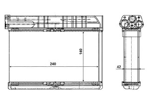 Nagrzewnica Bmw E36 91- +ac Nrf