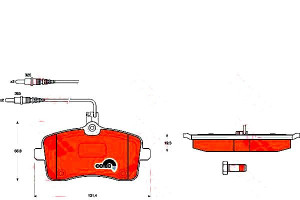 Klocki Hamulcowe Peugeot Przód 407 04- Z Czujnikie