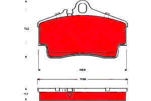 Klocki Hamulcowe Porsche Tył 911 (996) Carrera 97-