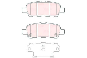Klocki Hamulcowe Valeo D40601mb0a D4m609n00a D4060