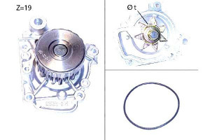 Pompa Wody Honda Civic Fr-v 1,4-1,7 01- Valeo