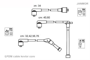 Przewody Zapłonowe Terrano 12v 3.0i 90- Ep Janmor