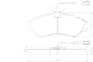 Klocki Hamulcowe Fiat Ducato 18 99-02 A.b.s.