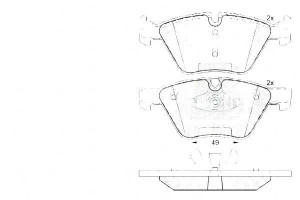 Klocki Hamulcowe Bmw 1 E87 05-11 Przód A.b.s.