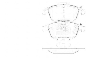 Klocki Hamulcowe Renault Scenic Iii 09- A.b.s.