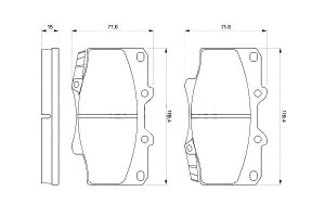 Klocki Hamulcowe Toyota Land Cruiser Land Cruiser