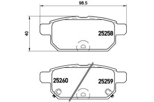 Klocki Hamulcowe Suzuki Swift 10- Tył Brembo