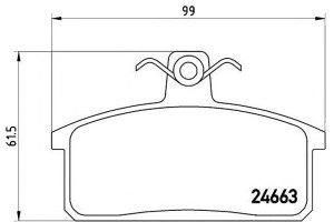 Klocki Hamulcowe Suzuki Samurai 88-04 Brembo