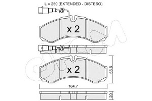 Klocki Hamulcowe Nissan Cabstar 06- Tył Cifam