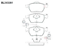 Klocki Hamulcowe Audi A4 A6 Vw Passat 20.4mm Wva21