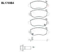 Klocki Hamulcowe Fiat Idea Ford Transit 18.5mm Wva