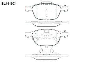 Klocki Hamulcowe Ford C-max Grand Mazda 3 Volvo C3