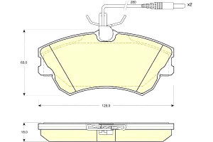 Klocki Hamulcowe Renault Espace 11 96 Gr.18mm 2xcz