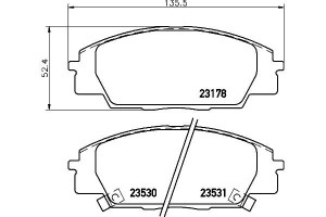 Klocki Hamulcowe Hella Pagid 06450s5te00 45022s2ae