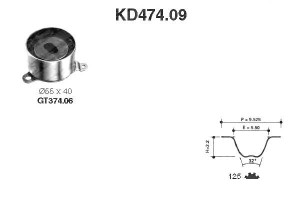 Zestaw Paska Rozrządu Honda Cr-v I 2.0 10.95-02.02