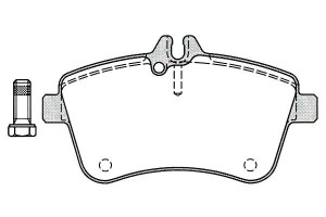 Klocki Hamulcowe Mercedes A (w169) B (w245) 2.0-el
