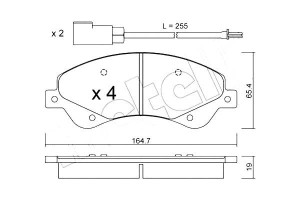 Klocki Hamulcowe Ford Transit 06- Metelli