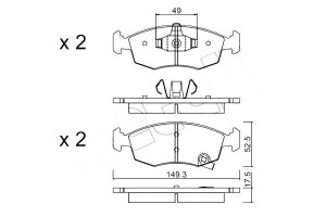 Klocki Hamulcowe Fiat Panda 12- Metelli