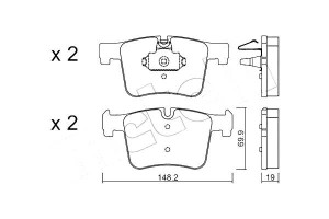 Klocki Hamulcowe Bmw X3 F35 10- Metelli