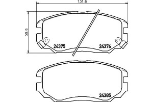 Klocki Hamulcowe Mintex 581013ka20 581013la10 5810