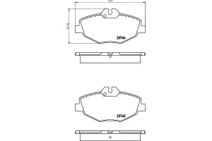 Klocki Hamulcowe Mintex 34206520 44207920 A0034209