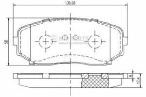 Klocki Hamulcowe Mazda Cx-7 2.2 Mzr-cd Nipparts Ni