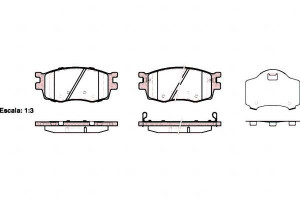 Klocki Hamulcowe Hyundai Accent Kia Rio 17.5mm Wva