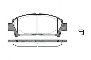 Klocki Hamulcowe Toyota Avensis Carina Mr 2 15.5mm