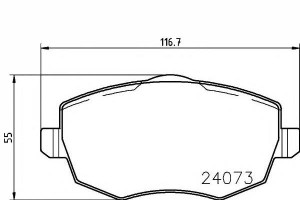 Klocki Hamulcowe Lancia Ypsilon 1.2 10.03-12.11 Te