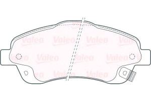 Klocki Hamulcowe Valeo 446505130 446505140 4465052