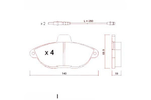 Klocki Hamulcowe Fiat Scudo 95-06 Zimmermann