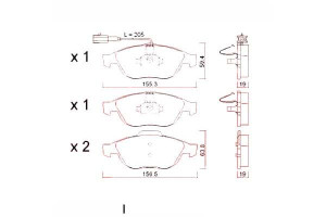 Klocki Hamulcowe Alfa Romeo 147 01- Zimmermann