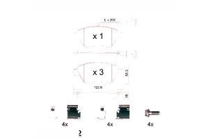 Klocki Hamulcowe Fiat Stilo 1.2-1.6 01-08 Z Czuj.