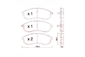Klocki Hamulcowe Mitsubishi L200 01-07 Zimmermann