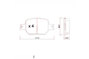 Klocki Hamulcowe Toyota Corolla 01-04 Zimmermann