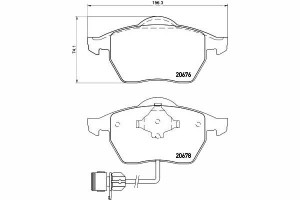 Klocki Hamulcowe Audi Przód 100 A6 90-97 Textar
