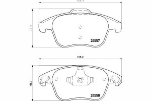 Klocki Hamulcowe Citroen Przód C4 Picasso 07-09 Te
