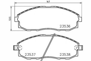 Klocki Hamulcowe Hyundai Przód H1 -04 Textar