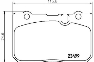 Klocki Hamulcowe Lexus Przód Ls 400 94-00 Textar