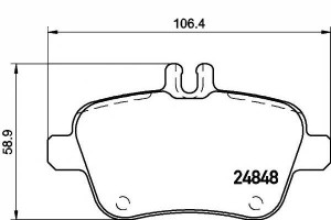 Klocki Hamulcowe Mercedes Tył W176 W246 A-klasa B-