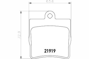 Klocki Hamulcowe Mercedes Tył W203 1,8-2,6 00-07 E