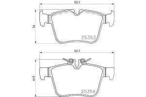 Klocki Hamulcowe Mercedes Tył W205 1,6-3,0 14- Tex