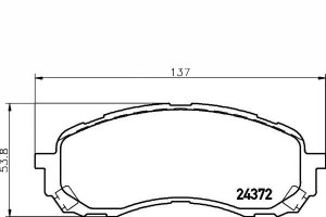 Klocki Hamulcowe Subaru Przód Impreza 02- 1,5 1,6