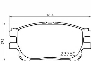 Klocki Hamulcowe Toyota Przód Previa 03- Textar