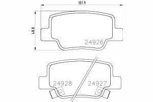 Klocki Hamulcowe Toyota Tył Verso 09- Textar