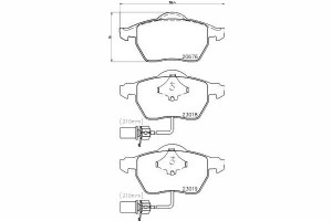 Klocki Hamulcowe Vw Przód A4 00- 04- A6 99- 05- Pa