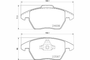 Klocki Hamulcowe Vw Przód Polo 1,0-2,0 14- A1 Ibiz