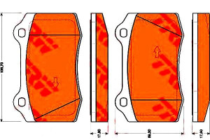 Klocki Hamulcowe Ford Przód Focus 02-04 Trw