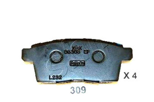 Klocki Hamulcowe Ashika L2y62643z L2y62648z Ehy426