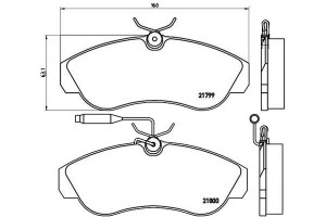 Klocki Hamulcowe Fiat Ducato 18 94-99 Brembo